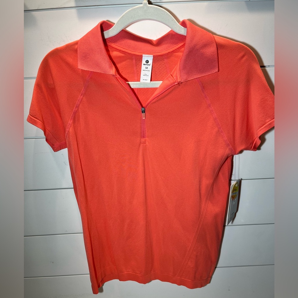 NWT 90 Degree women’s coral seamless quarter zip